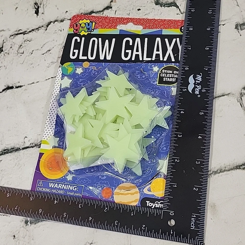 Toysmith Glow In Dark Stars Retro Bedroom Galaxy New W Box Wear‎